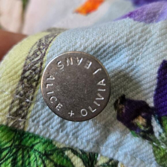 Alice + Olivia Chloe Boxy Cropped Jacket Make A Statement Floral Size XS - Picture 7 of 9